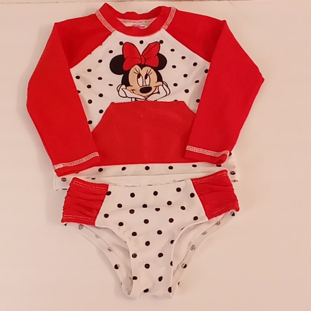 Disney Junior Minnie Size 18M months White-Red-Black-tan colors B13 P